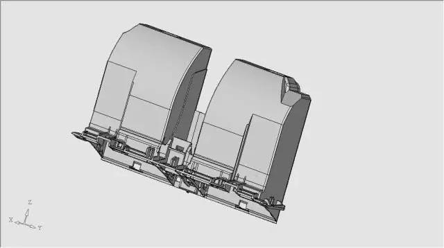 点击进入看图评论 轿车杂物盒外壳模具设计(动模内抽芯)