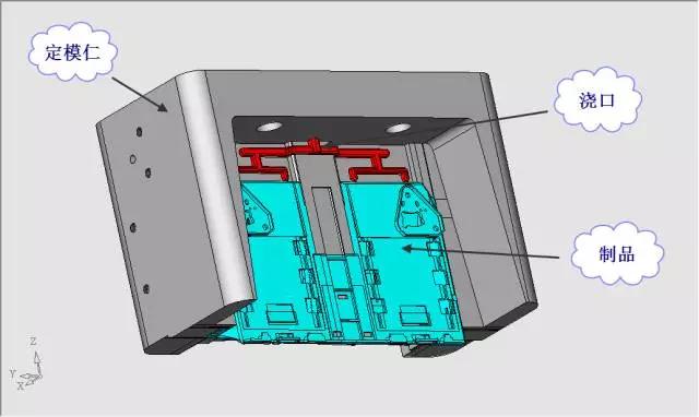 点击进入看图评论 轿车杂物盒外壳模具设计(动模内抽芯)