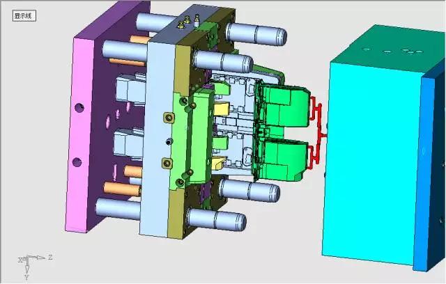点击进入看图评论 轿车杂物盒外壳模具设计(动模内抽芯)