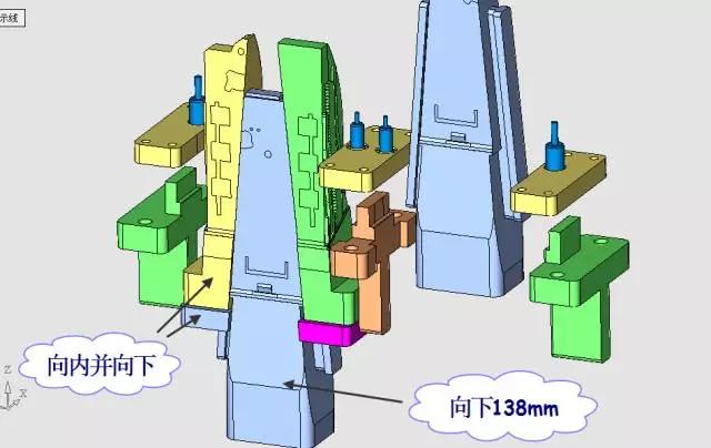 点击进入看图评论 轿车杂物盒外壳模具设计(动模内抽芯)