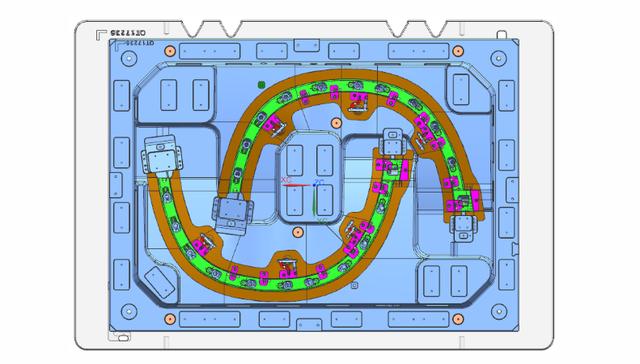 点击进入看图评论 汽车轮眉的注塑模具设计,希望能帮助到正在学习设计的你