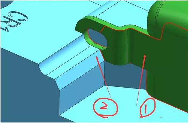 点击进入看图评论 适用于塑胶模具中必不可少的双向倒扣结构设计