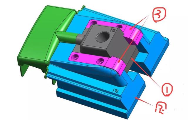 点击进入看图评论 适用于塑胶模具中必不可少的双向倒扣结构设计