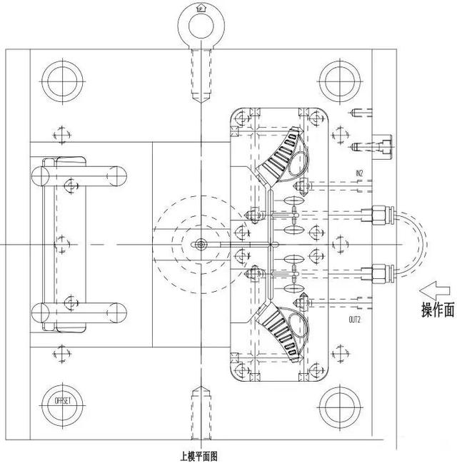 按摩仪索环圆弧抽芯设计，经典模具案列分享