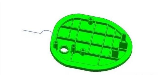 模具设计之:UG快速画牛角进胶的方法