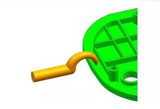 模具设计之:UG快速画牛角进胶的方法